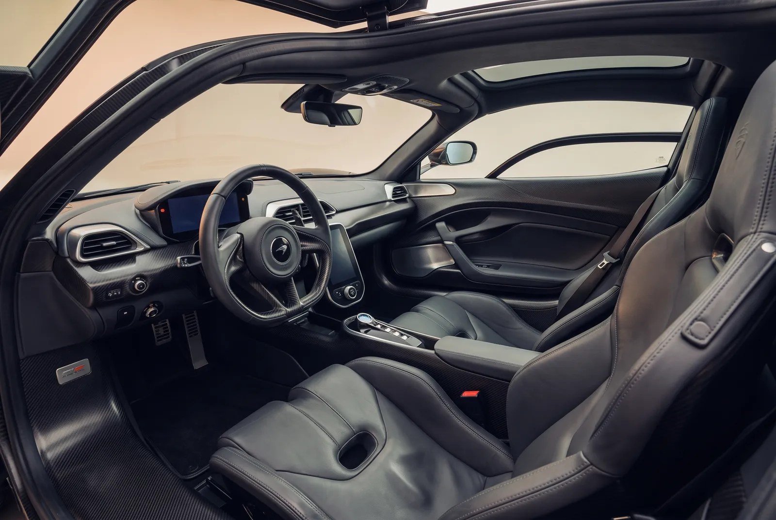 Interieur van een Koenigsegg